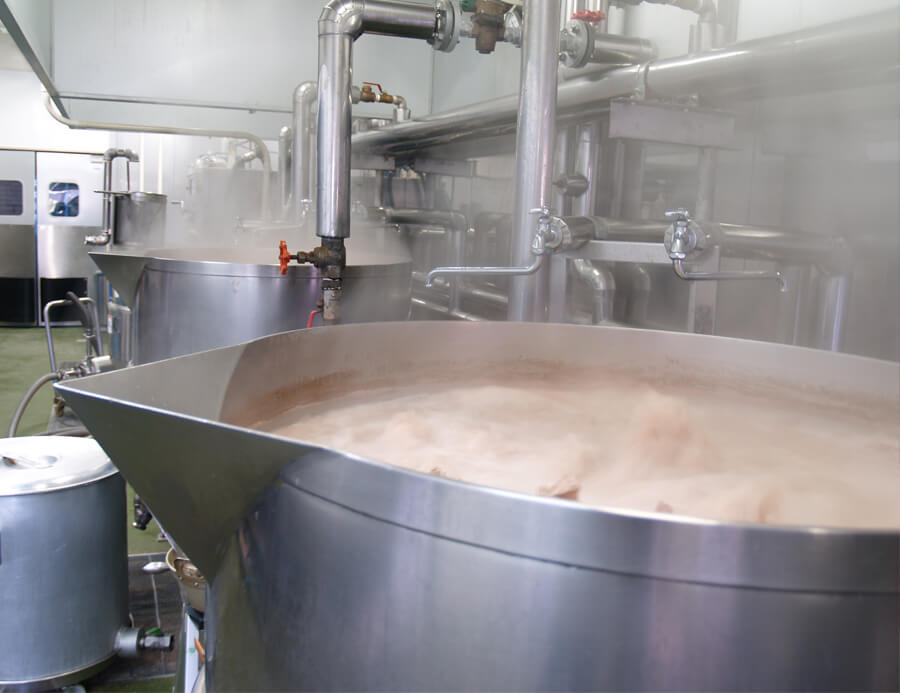 スープ作成の様子